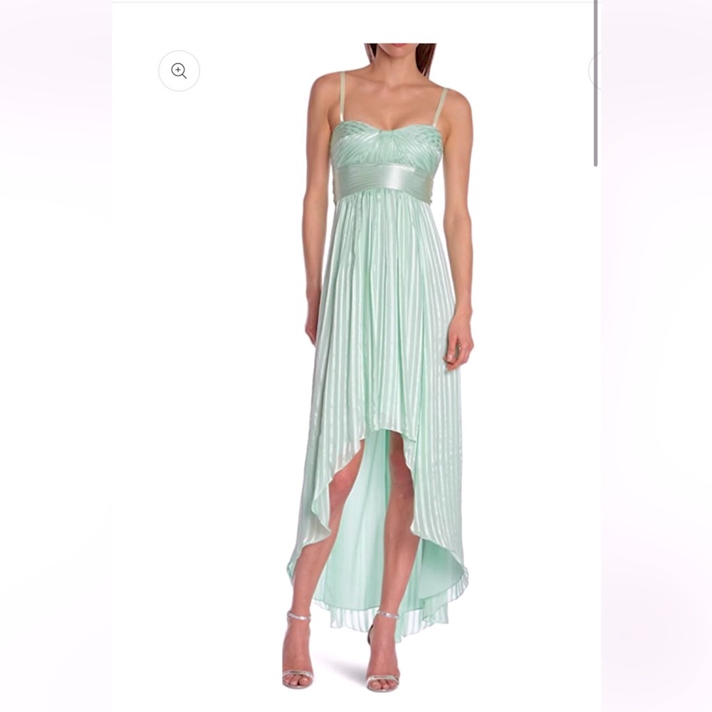 BCBG Maxmara high-low ‘Alicia’ dress- mint green